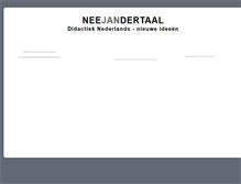 Tablet Screenshot of neejandertaal.be